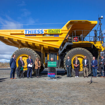 Thiess celebrates the start of Stobie Open Pit Mining Project