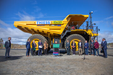 Thiess celebrates the start of Stobie open-pit mining project