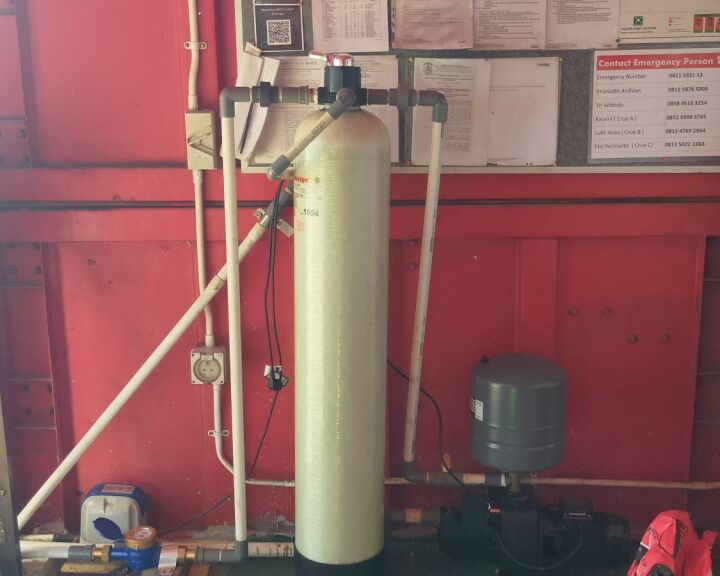 Wastewater recycling for component washing at Kariangau facility